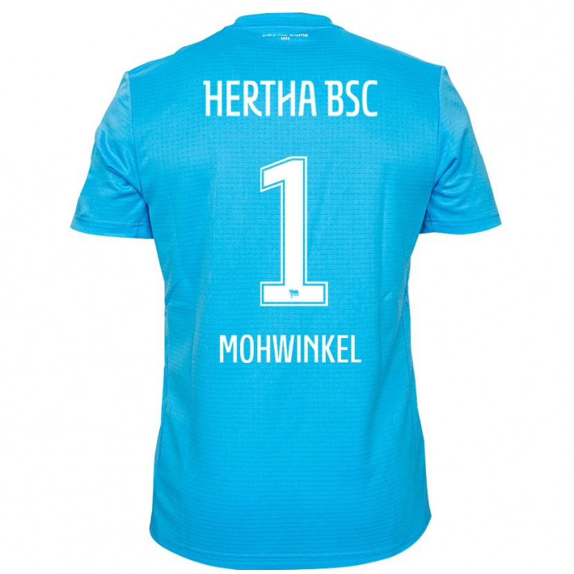 Danxen Uomo Maximilian Mohwinkel #1 Maglia Gara Portiere Azzurro Bianco 2025/26 Maglietta