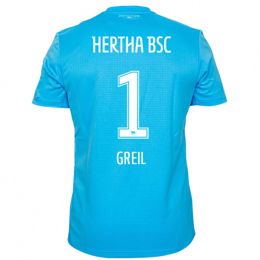 Danxen Uomo Luis Greil #1 Maglia Gara Portiere Azzurro Bianco 2025/26 Maglietta