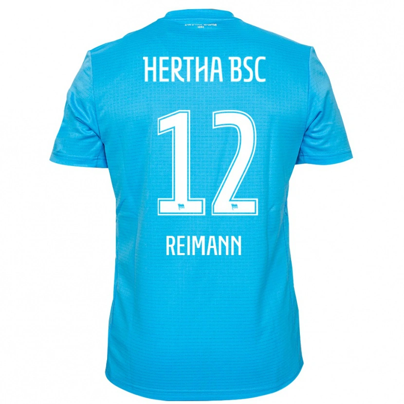 Danxen Uomo Emma Reimann #12 Maglia Gara Portiere Azzurro Bianco 2025/26 Maglietta