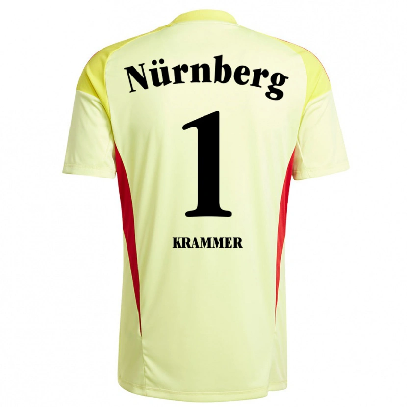 Danxen Uomo Kristin Krammer #1 Maglia Gara Portiere Giallo Nero 2025/26 Maglietta
