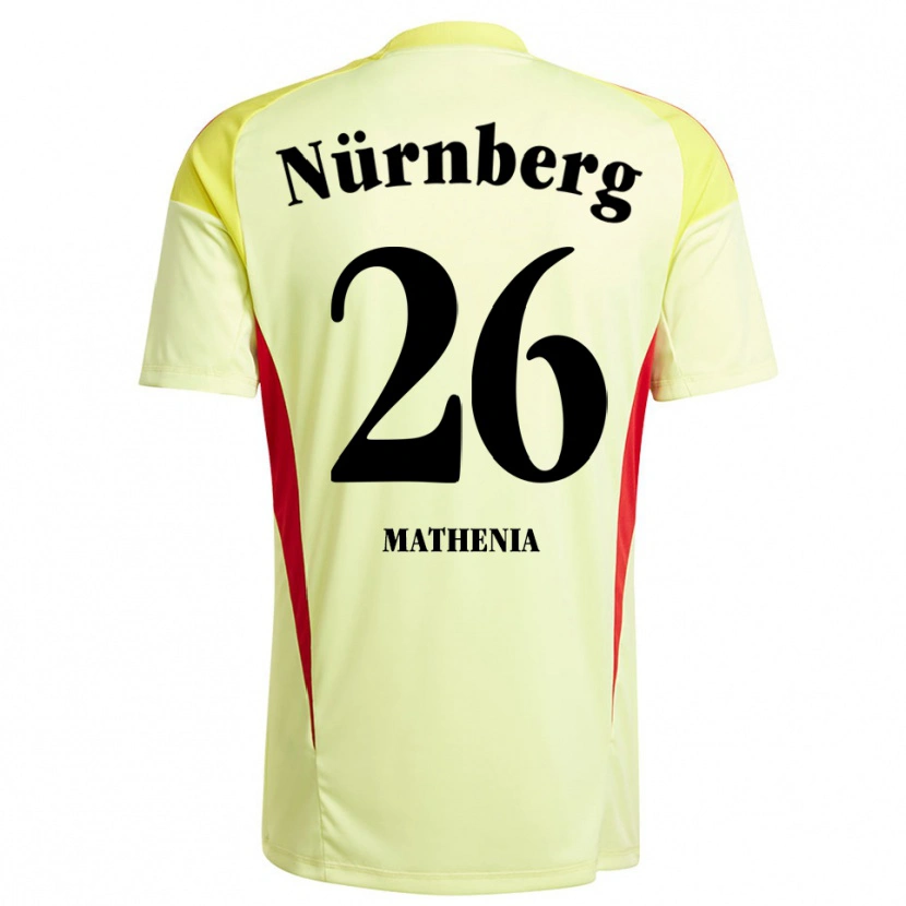 Danxen Uomo Christian Mathenia #26 Maglia Gara Portiere Giallo Nero 2025/26 Maglietta