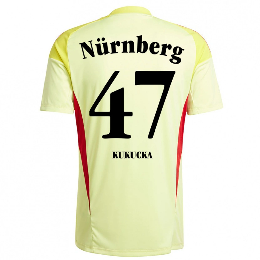 Danxen Uomo Michal Kukucka #47 Maglia Gara Portiere Giallo Nero 2025/26 Maglietta