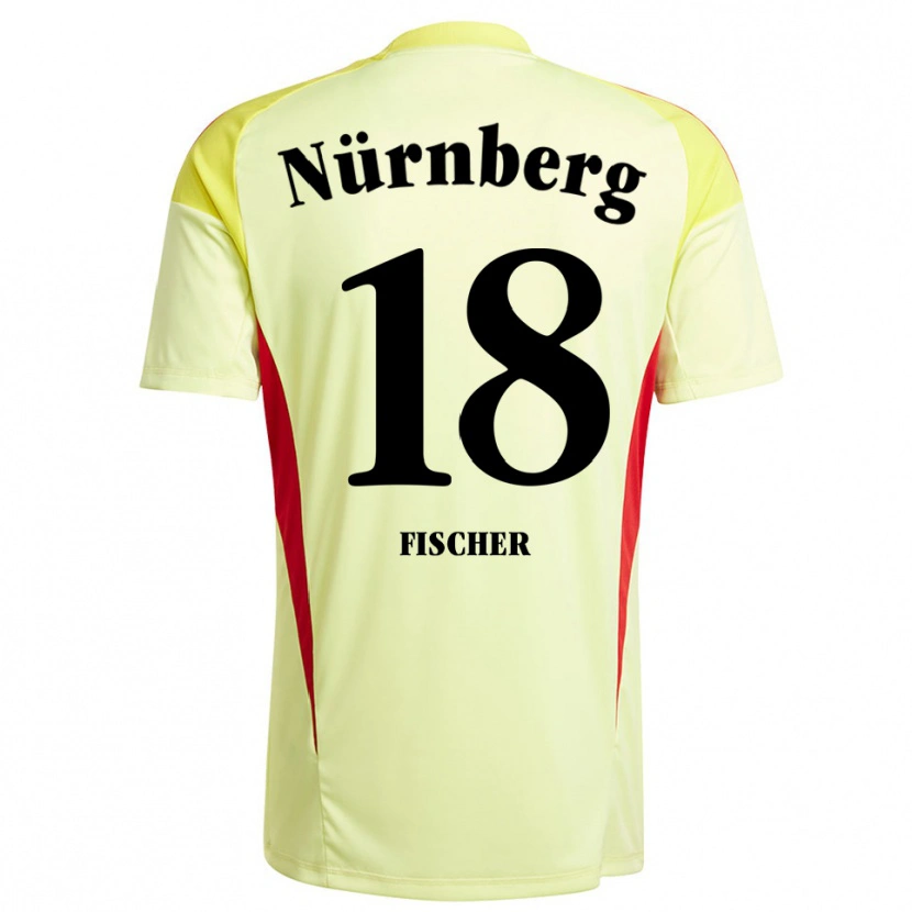 Danxen Uomo Jonas Fischer #18 Maglia Gara Portiere Giallo Nero 2025/26 Maglietta