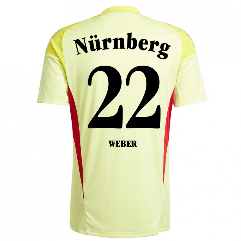 Danxen Uomo Ruben Weber #22 Maglia Gara Portiere Giallo Nero 2025/26 Maglietta