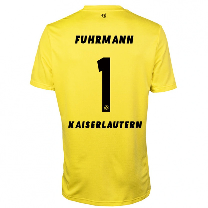 Danxen Uomo Lasse Fuhrmann #1 Maglia Gara Portiere Giallo Nero 2025/26 Maglietta