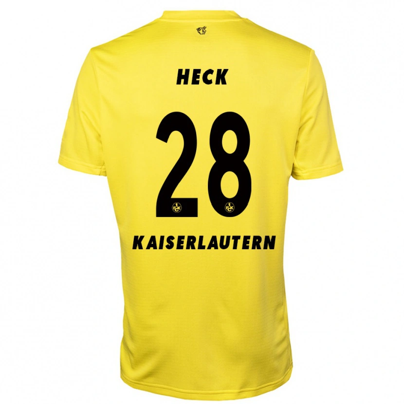 Danxen Uomo Fabian Heck #28 Maglia Gara Portiere Giallo Nero 2025/26 Maglietta