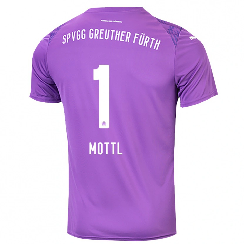 Danxen Uomo Jan Mottl #1 Maglia Gara Portiere Bianco Viola 2025/26 Maglietta