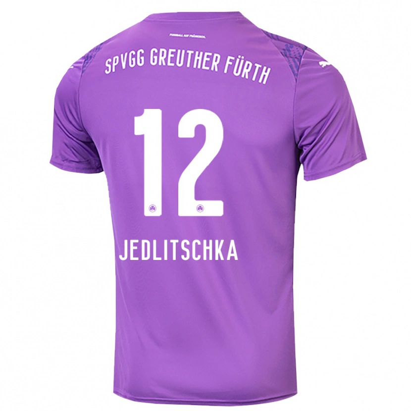 Danxen Uomo Moritz Jedlitschka #12 Maglia Gara Portiere Bianco Viola 2025/26 Maglietta