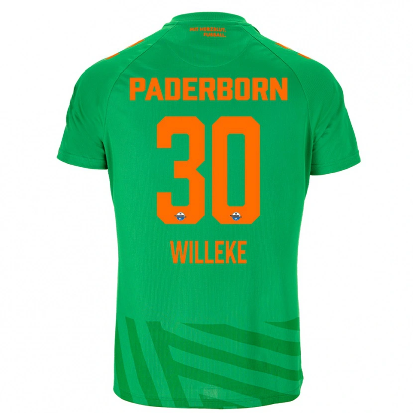 Danxen Uomo Nico Willeke #30 Maglia Gara Portiere Verde Arancio 2025/26 Maglietta