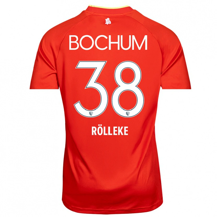 Danxen Uomo Hugo Rölleke #38 Maglia Gara Portiere Bianco Rosso 2025/26 Maglietta