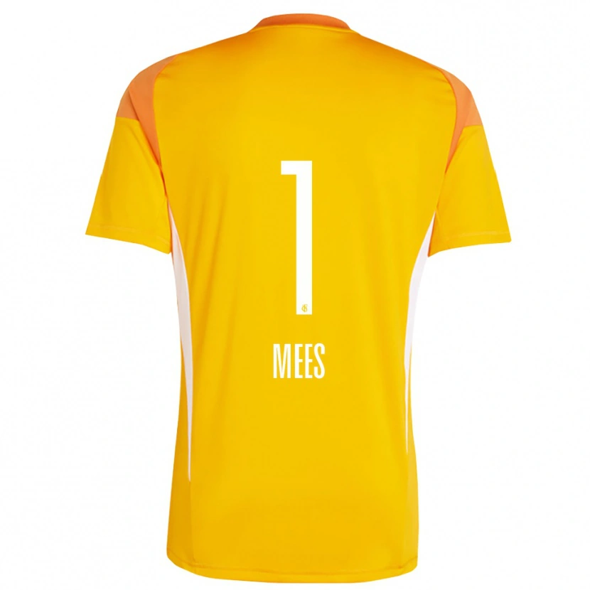 Danxen Uomo Alexander Mees #1 Maglia Gara Portiere Giallo Arancio 2025/26 Maglietta