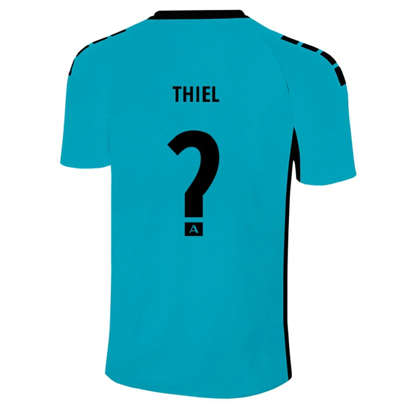 Danxen Uomo David Thiel #0 Maglia Gara Portiere Ciano 2025/26 Maglietta