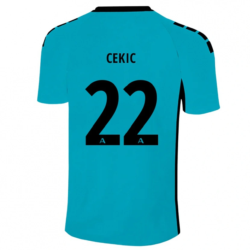 Danxen Uomo Adnan Cekic #22 Maglia Gara Portiere Ciano 2025/26 Maglietta