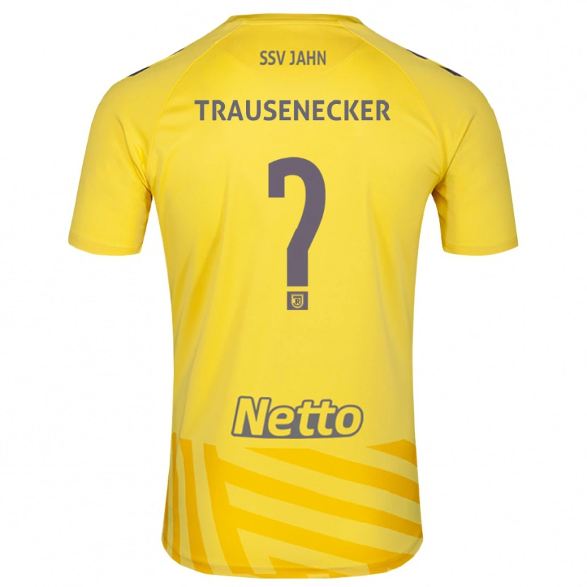 Danxen Uomo Bastian Trausenecker #0 Maglia Gara Portiere Grigio Giallo 2025/26 Maglietta