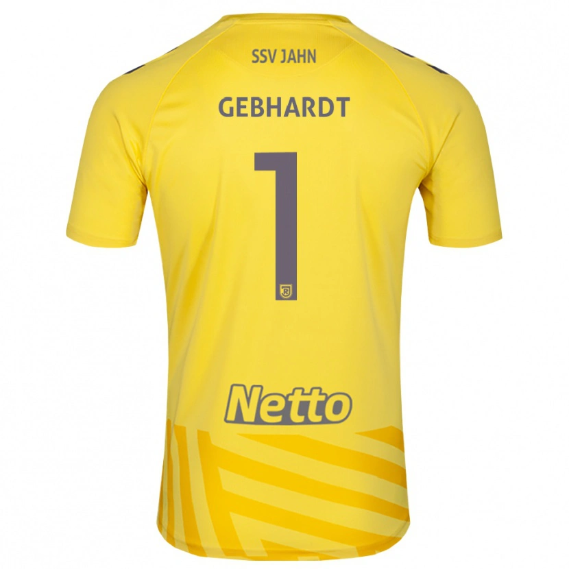 Danxen Uomo Felix Gebhardt #1 Maglia Gara Portiere Grigio Giallo 2025/26 Maglietta