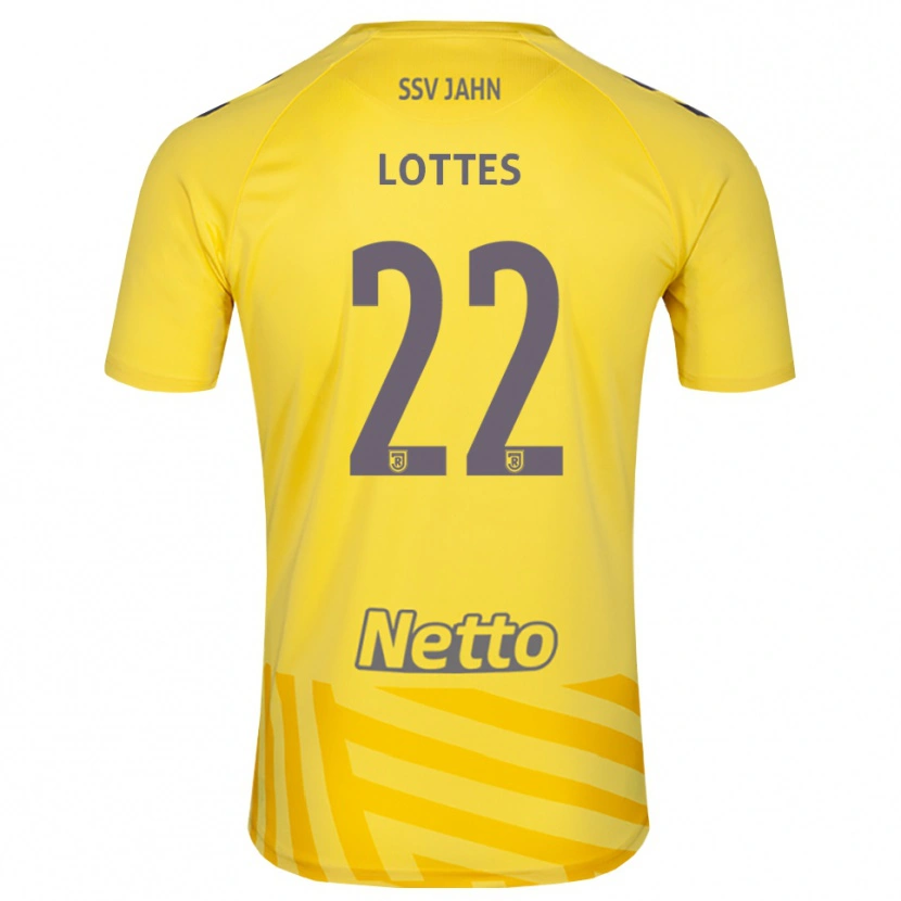 Danxen Uomo Benjamin Lottes #22 Maglia Gara Portiere Grigio Giallo 2025/26 Maglietta