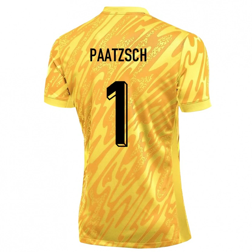 Danxen Uomo Pascal Paatzsch #1 Maglia Gara Portiere Arancio Giallo 2025/26 Maglietta