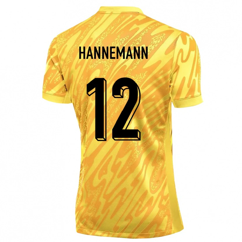 Danxen Uomo Sören Hannemann #12 Maglia Gara Portiere Arancio Giallo 2025/26 Maglietta
