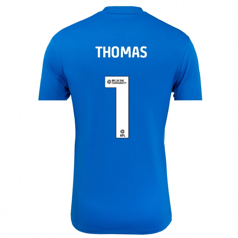 Danxen Uomo Lucy Thomas #1 Maglia Gara Portiere Blu Bianco 2025/26 Maglietta