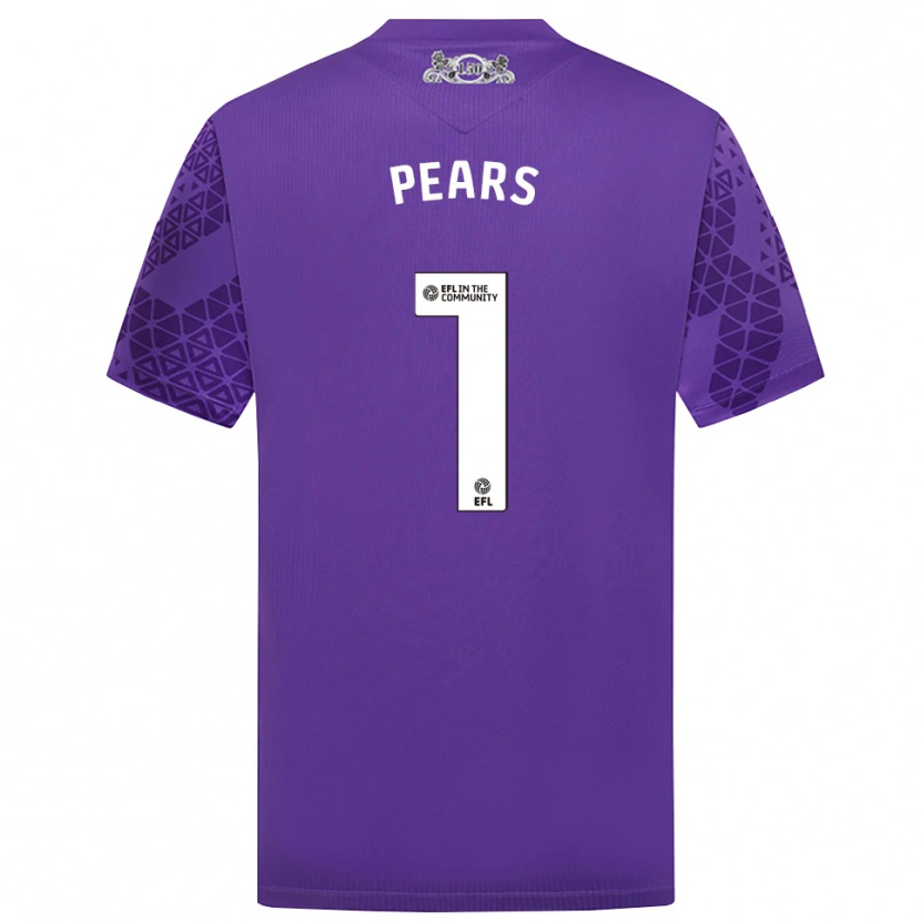 Danxen Uomo Aynsley Pears #1 Maglia Gara Portiere Viola Bianco 2025/26 Maglietta