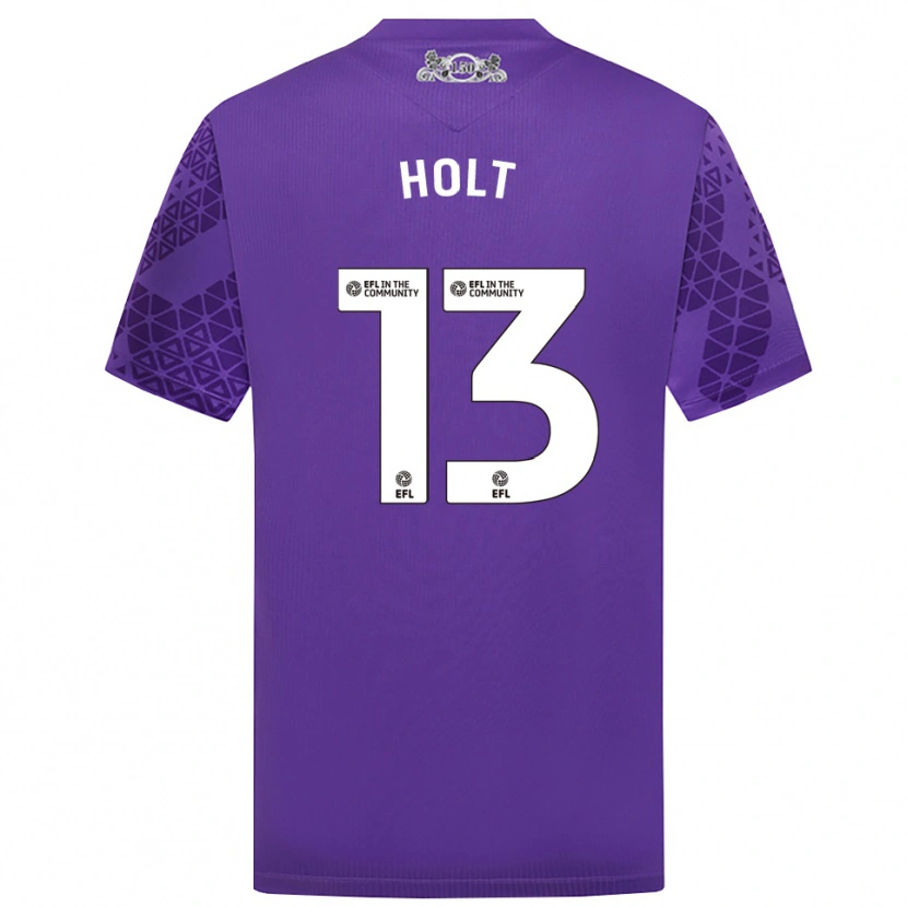 Danxen Uomo Harry Holt #13 Maglia Gara Portiere Viola Bianco 2025/26 Maglietta
