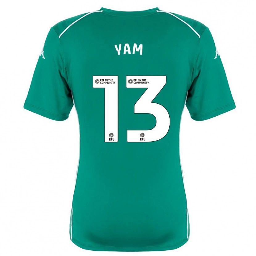 Danxen Uomo Callum Yam #13 Maglia Gara Portiere Verde Bianco 2025/26 Maglietta