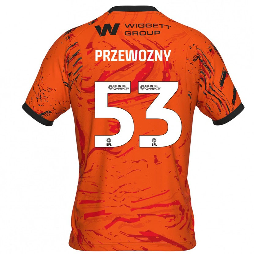 Danxen Uomo Jakub Przewozny #53 Maglia Gara Portiere Arancione Nero 2025/26 Maglietta