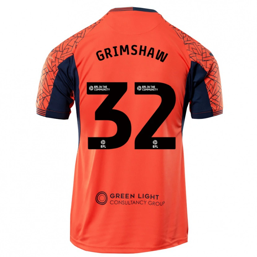 Danxen Uomo Daniel Grimshaw #32 Maglia Gara Portiere Nero Arancio 2025/26 Maglietta