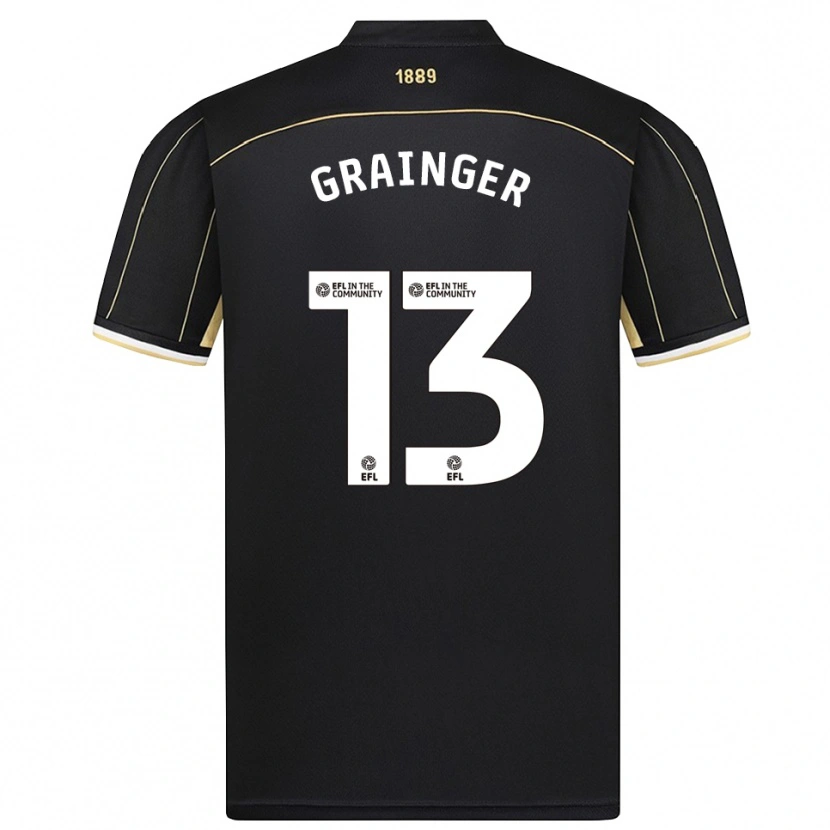 Danxen Uomo Benjamin Grainger #13 Maglia Gara Portiere Marrone Nero 2025/26 Maglietta