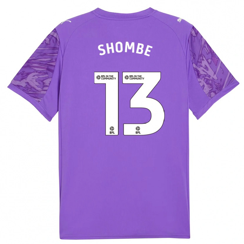 Danxen Uomo Khiani Shombe #13 Maglia Gara Portiere Viola Bianco 2025/26 Maglietta