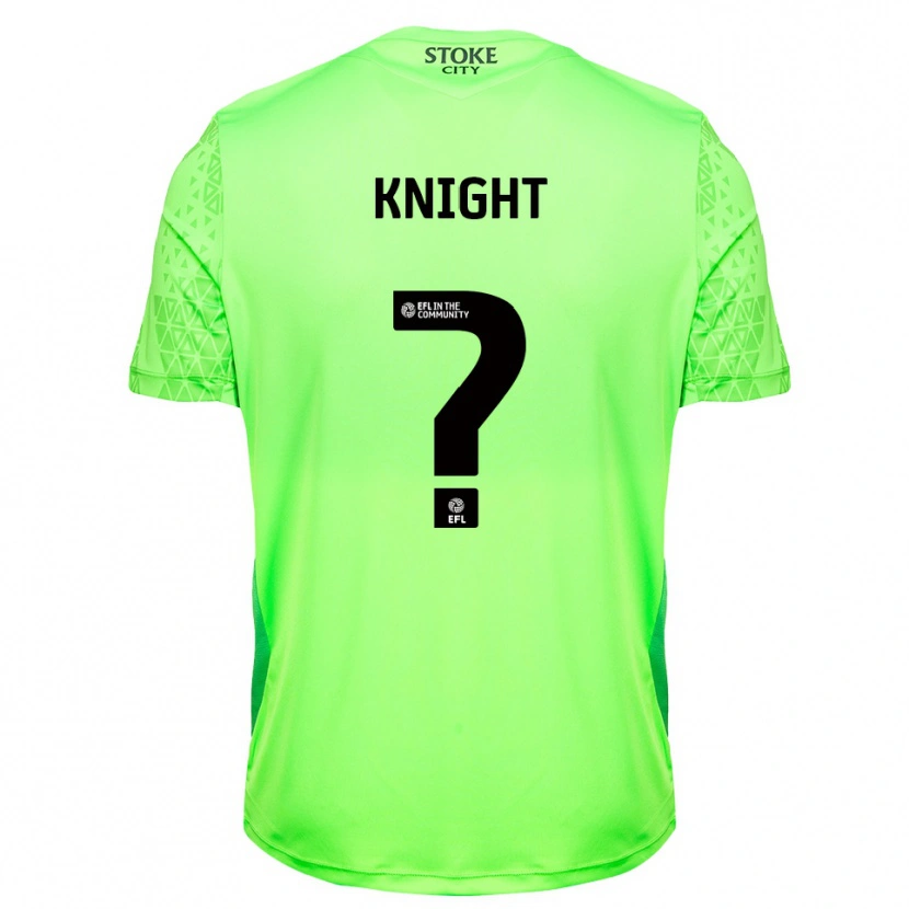 Danxen Uomo Lucas Knight #0 Maglia Gara Portiere Verde Nero 2025/26 Maglietta