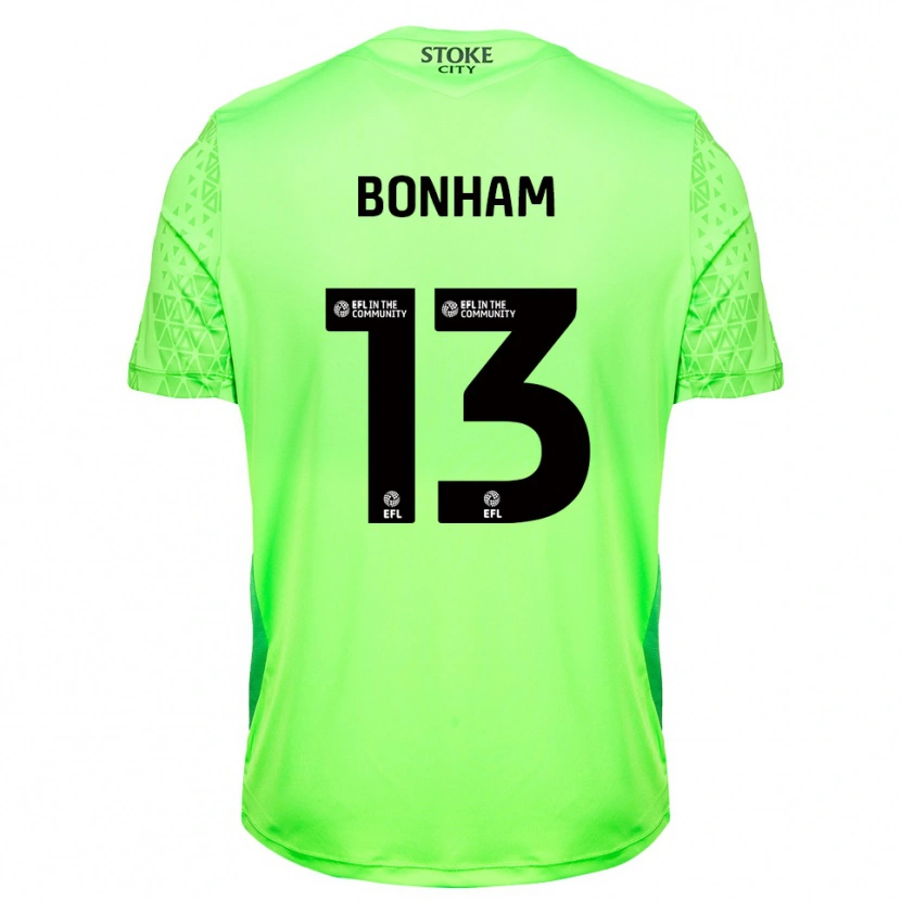 Danxen Uomo Jack Bonham #13 Maglia Gara Portiere Verde Nero 2025/26 Maglietta