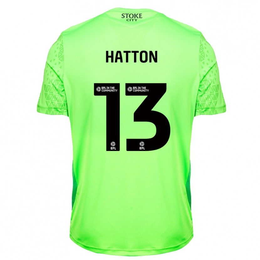 Danxen Uomo Oscar Hatton #13 Maglia Gara Portiere Verde Nero 2025/26 Maglietta
