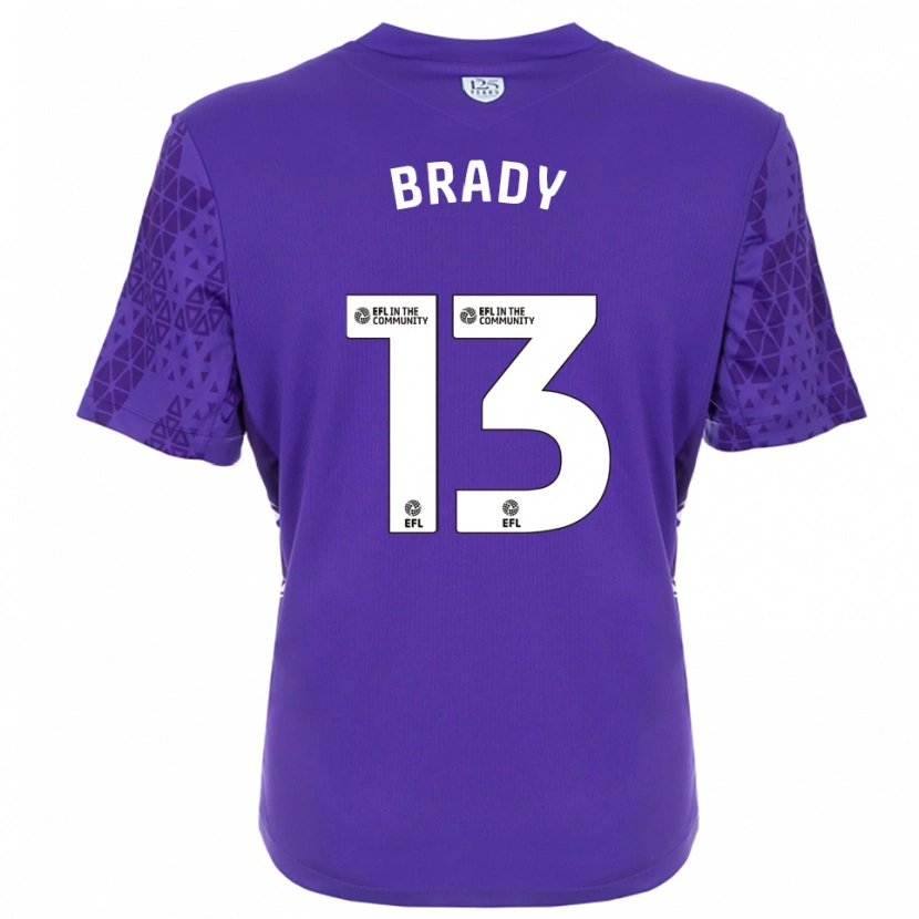 Danxen Uomo Louis Brady #13 Maglia Gara Portiere Viola Bianco 2025/26 Maglietta
