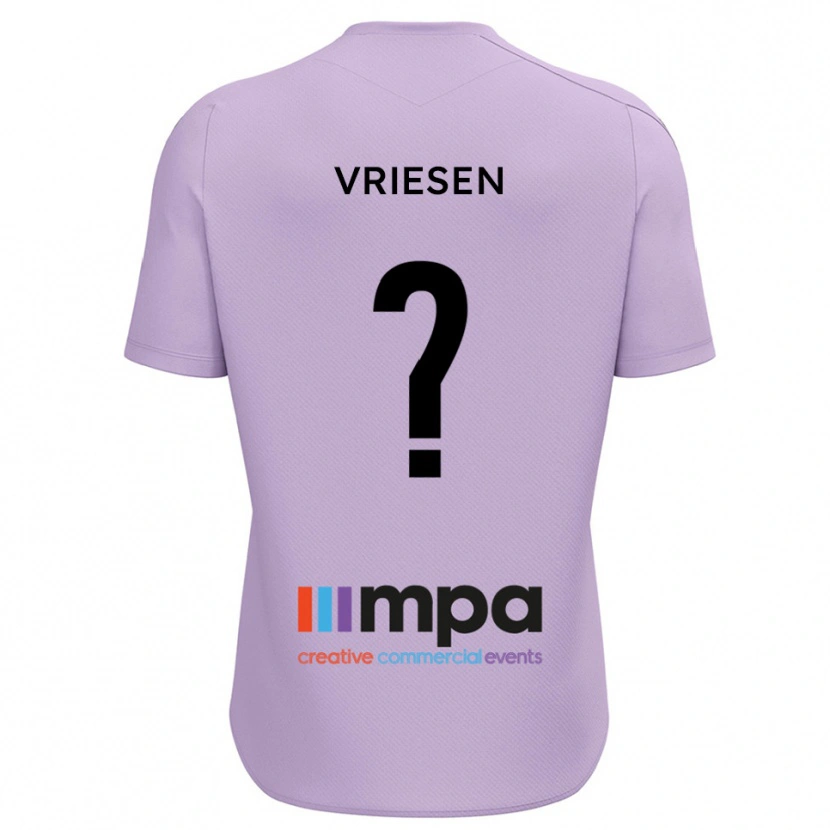 Danxen Uomo Fabian Vriesen #0 Maglia Gara Portiere Viola Nero 2025/26 Maglietta