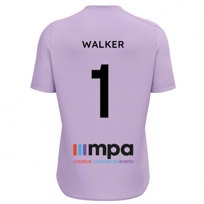 Danxen Uomo Laurie Walker #1 Maglia Gara Portiere Viola Nero 2025/26 Maglietta