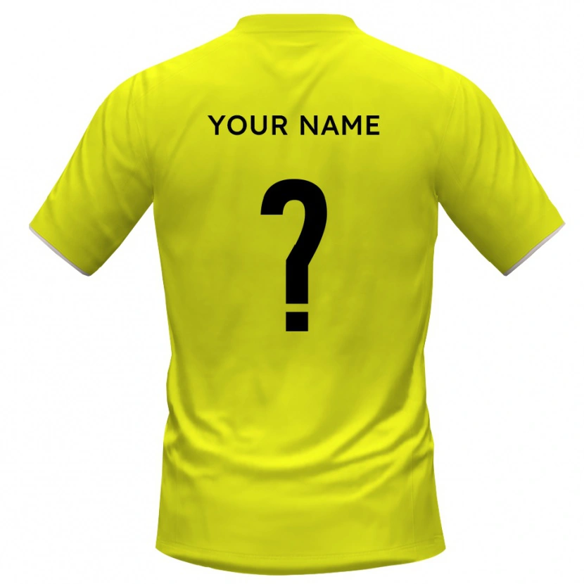Danxen Uomo Scunthorpe United Maglia Gara Portiere Nero Giallo 2025/26 Maglietta