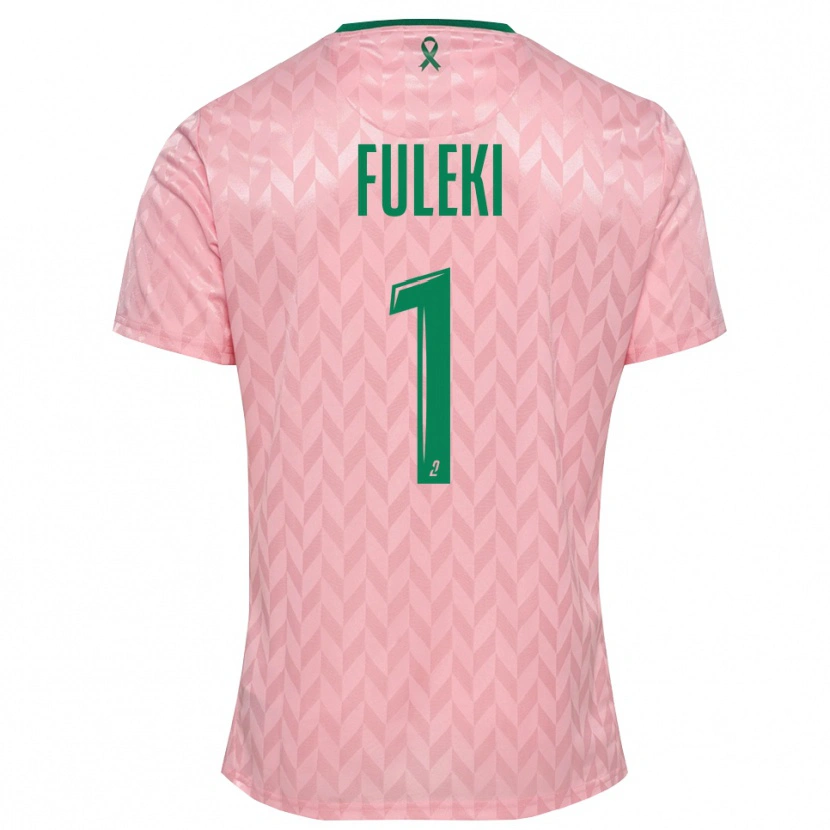 Danxen Uomo Rafael Fuleki #1 Maglia Gara Portiere Verde Rosa 2025/26 Maglietta