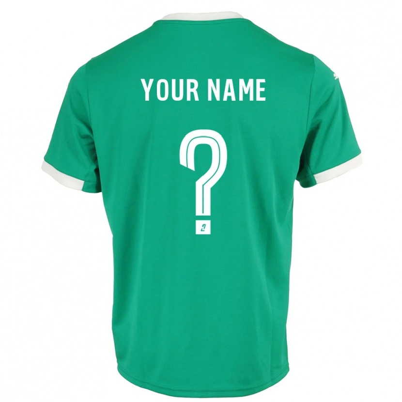 Danxen Uomo Troyes AC Maglia Gara Portiere Verde Bianco 2025/26 Maglietta