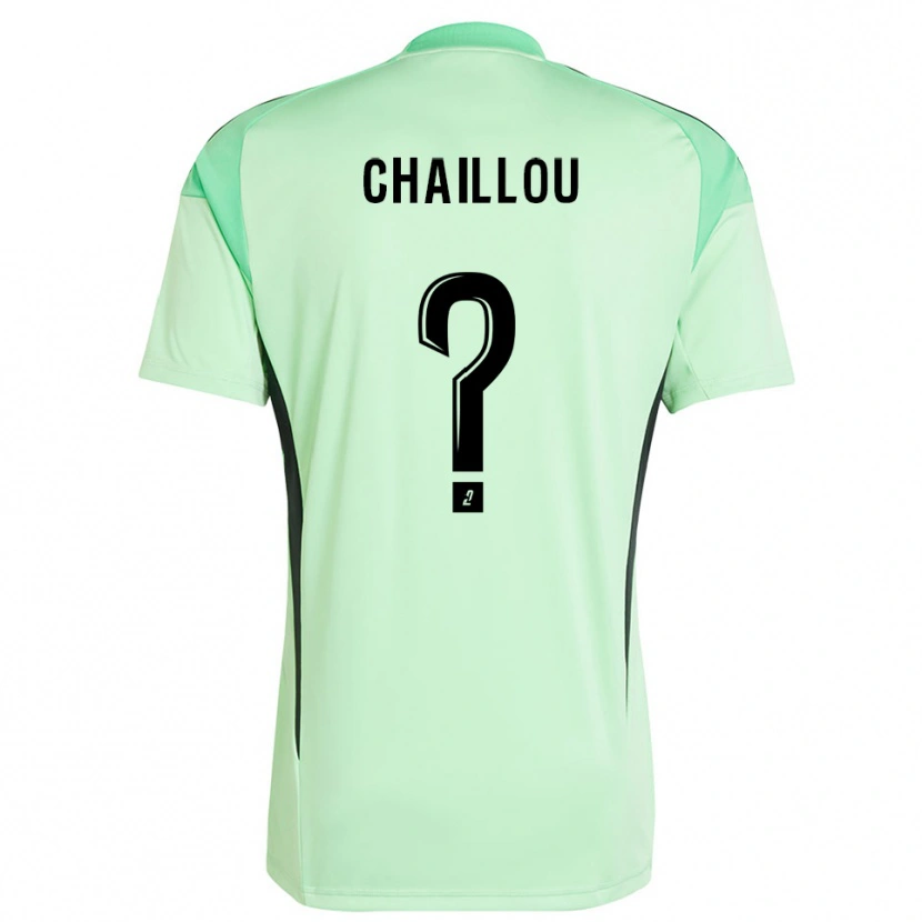 Danxen Uomo Victor Chaillou #0 Maglia Gara Portiere Verde Chiaro Nero 2025/26 Maglietta