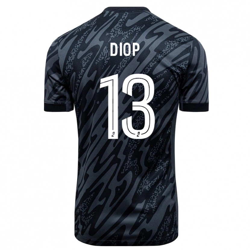 Danxen Uomo Mamadou Diop #13 Maglia Gara Portiere Nero Grigio 2025/26 Maglietta