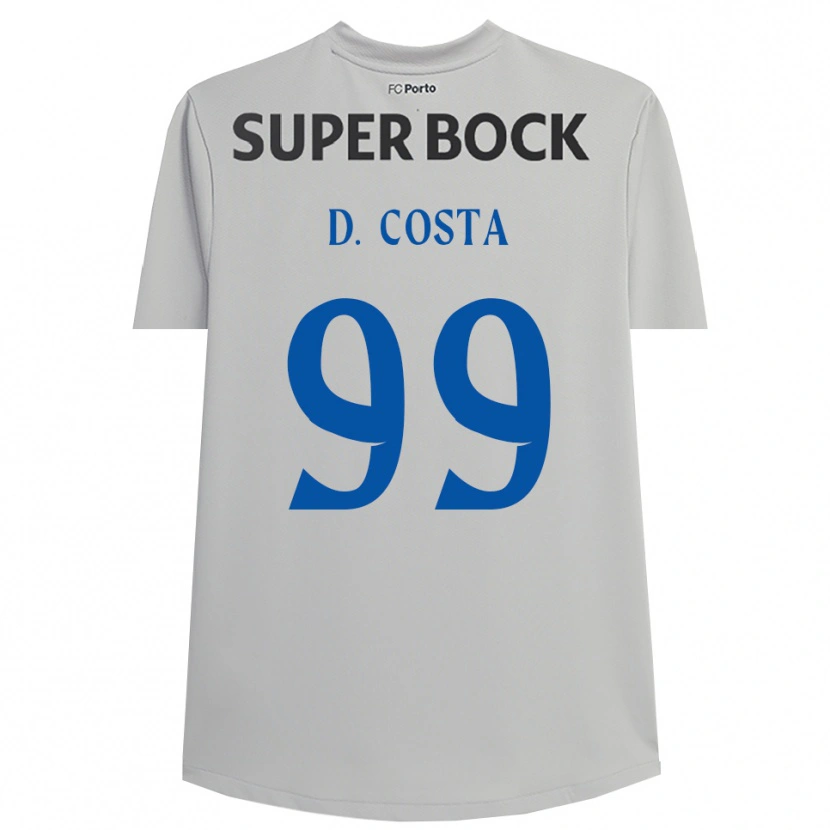 Danxen Uomo Diogo Costa #99 Maglia Gara Portiere Grigio Chiaro Nero 2025/26 Maglietta