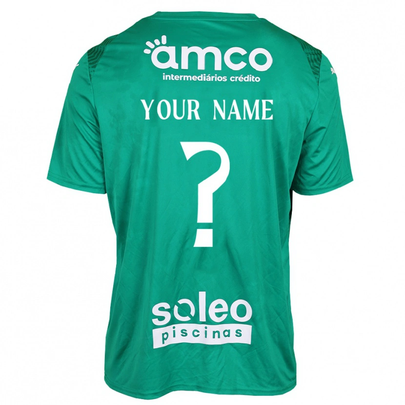Danxen Uomo SC Braga Maglia Gara Portiere Verde Bianco 2025/26 Maglietta