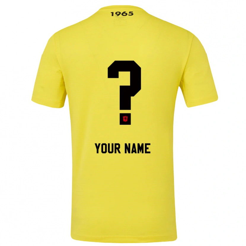 Danxen Uomo Twente Maglia Gara Portiere Giallo Nero 2025/26 Maglietta
