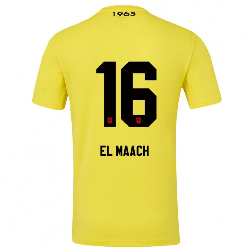 Danxen Uomo Issam El Maach #16 Maglia Gara Portiere Giallo Nero 2025/26 Maglietta