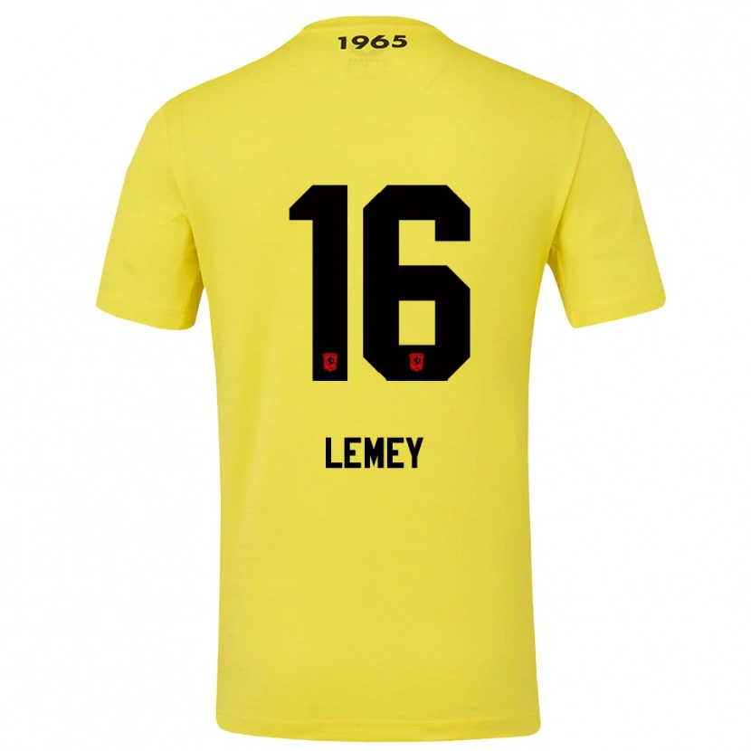 Danxen Uomo Diede Lemey #16 Maglia Gara Portiere Giallo Nero 2025/26 Maglietta