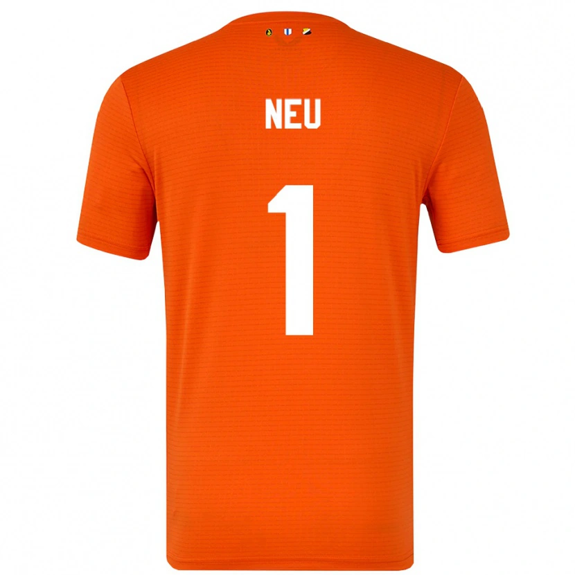 Danxen Uomo Luca Neu #1 Maglia Gara Portiere Arancio Nero 2025/26 Maglietta