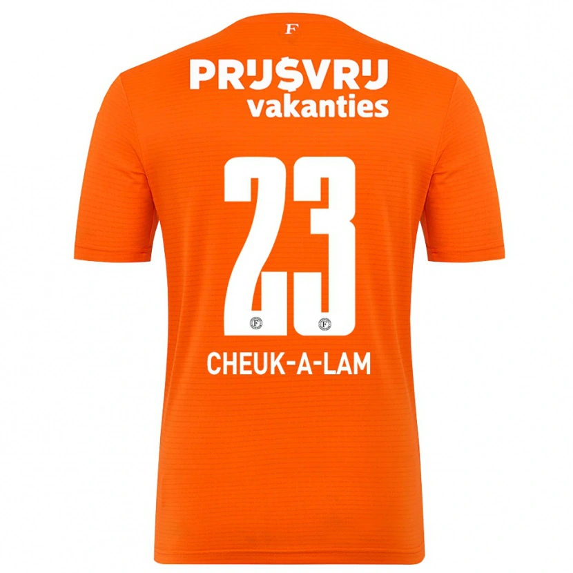 Danxen Uomo Lee-Quincy Cheuk-A-Lam #23 Maglia Gara Portiere Arancio Nero 2025/26 Maglietta