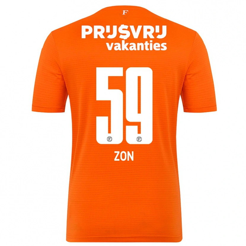 Danxen Uomo Oier Zon #59 Maglia Gara Portiere Arancio Nero 2025/26 Maglietta