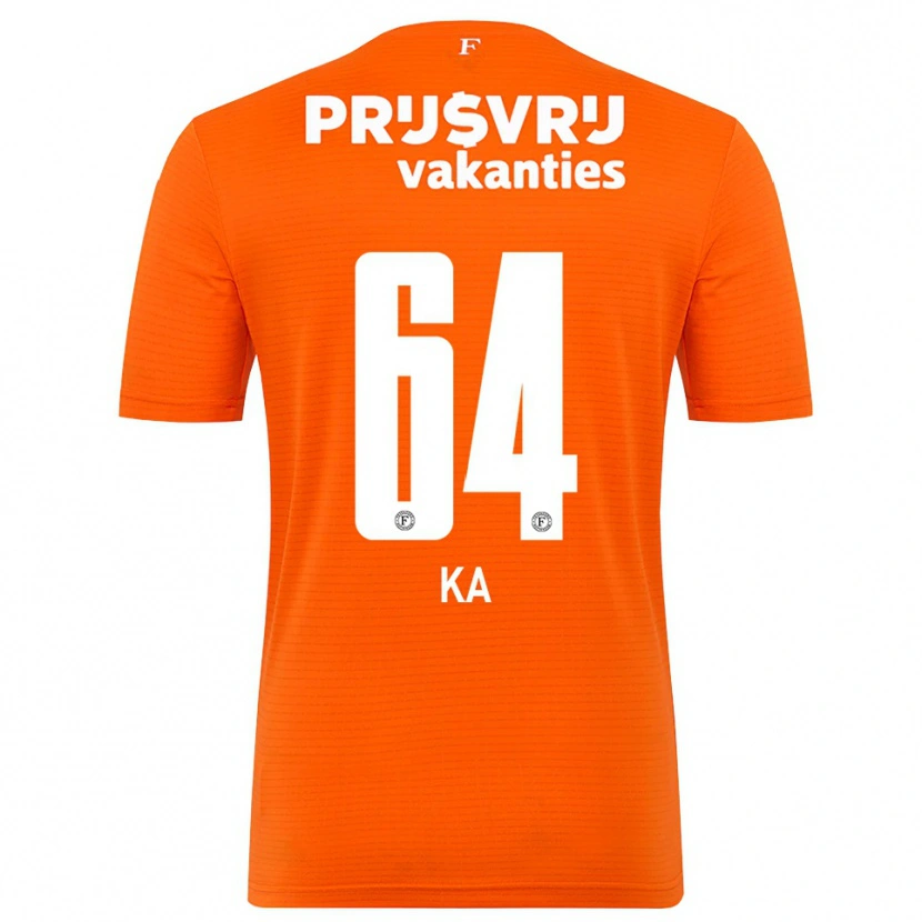 Danxen Uomo Ismail Ka #64 Maglia Gara Portiere Arancio Nero 2025/26 Maglietta